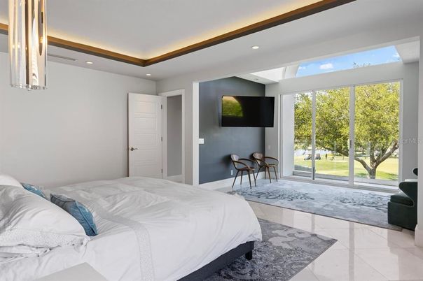 Bedroom, Interior, Recessed Lighting