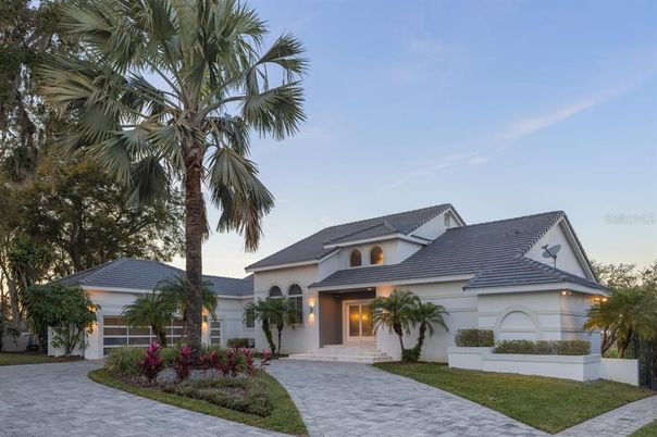Attached, Backyard, Exterior, Facade, Mediterranean