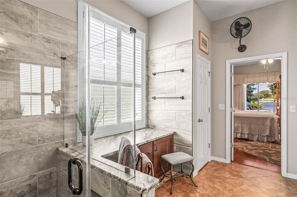 Bathroom, Bedroom, Glass Shower, Interior