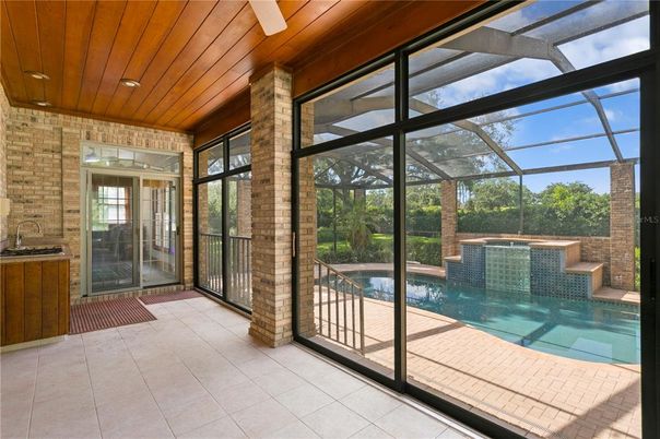 Glass Ceilings, Interior, Pool, Stone Walls, Sun Room, Wooden Ceilings