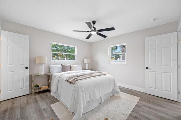 Bedroom, Interior, Wood Texture Flooring