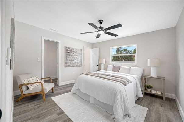 Bedroom, Interior, Wood Texture Flooring