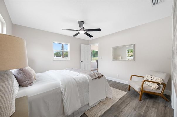 Bedroom, Interior, Wood Texture Flooring