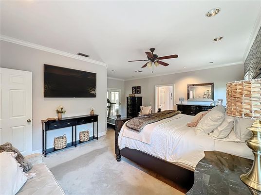 Bedroom, Interior, Recessed Lighting