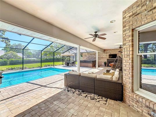 Glass Ceilings, Interior, Pool, Stone Walls, Sun Room