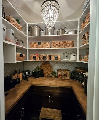 Chandelier, Interior, Kitchen