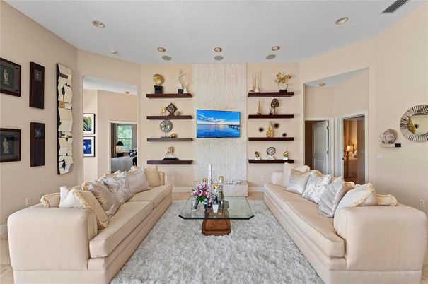 Interior, Living room, Recessed Lighting