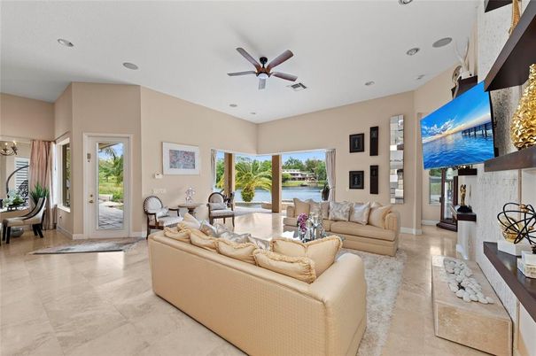 Interior, Living room, Recessed Lighting