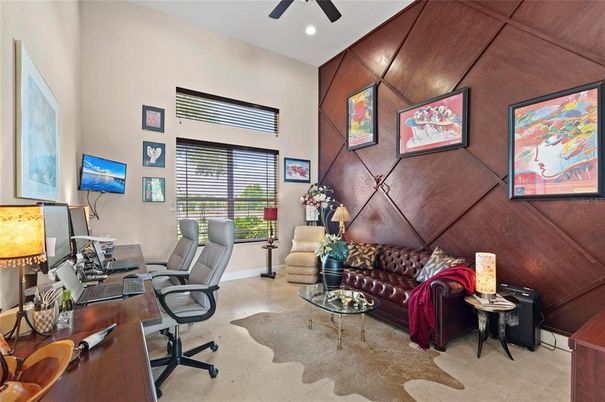 Home Office, Interior, Recessed Lighting