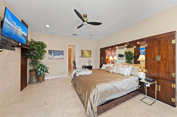 Bedroom, Interior, Recessed Lighting