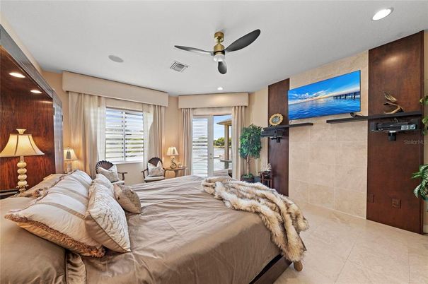 Bedroom, Interior, Recessed Lighting