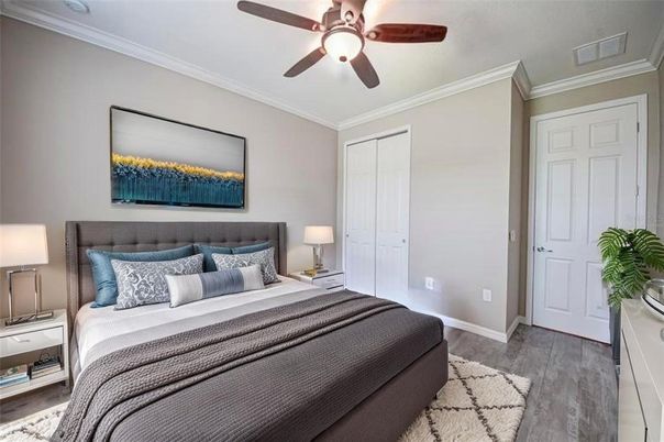 Bedroom, Interior, Wood Texture Flooring