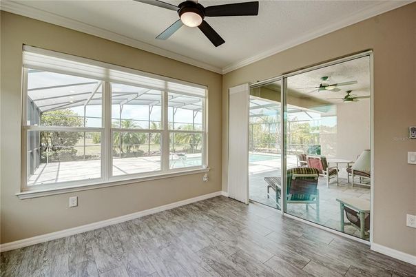 Interior, Sun Room, Wood Texture Flooring