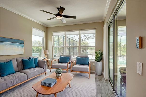 Interior, Living room, Sun Room, Wood Texture Flooring