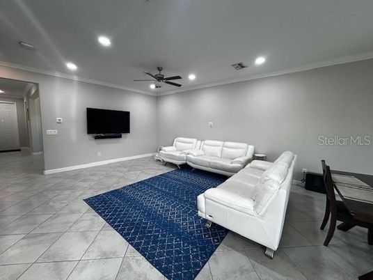 Interior, Living room, Recessed Lighting