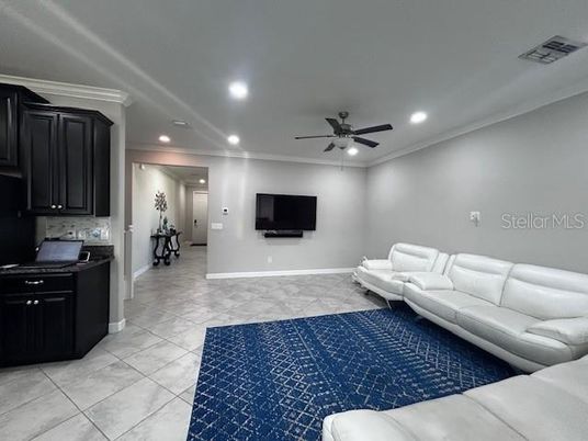 Interior, Living room, Recessed Lighting