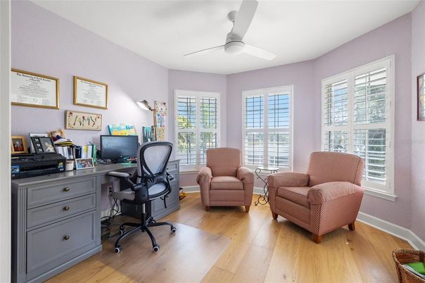 Home Office, Interior, Wood Texture Flooring