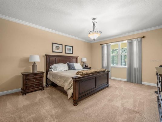 Bedroom, Interior, Pendant Lights