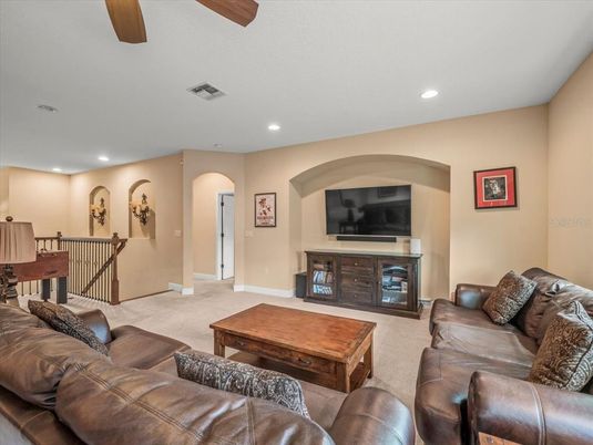 Interior, Living room, Recessed Lighting