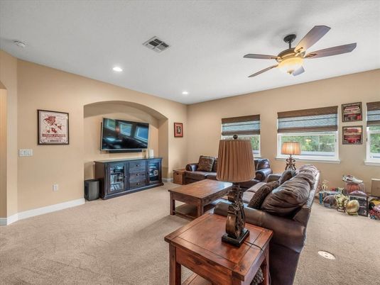 Interior, Living room, Recessed Lighting