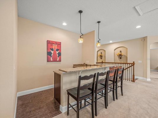 Dining room, Interior, Pendant Lights, Recessed Lighting