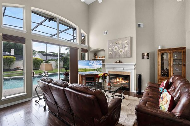 Fireplace, Interior, Living room, Wood Texture Flooring