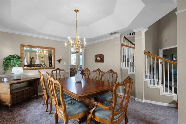 Chandelier, Dining room, Interior