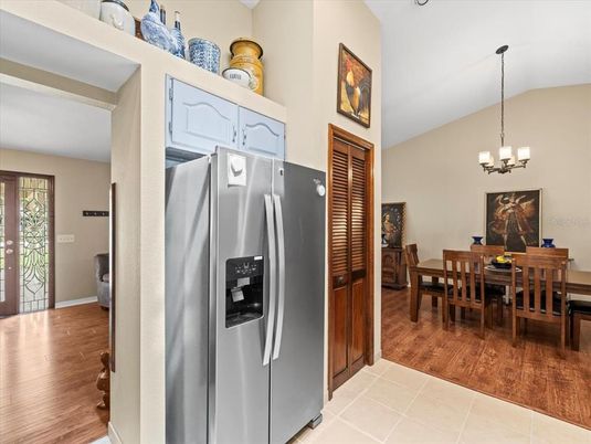 Chandelier, Dining room, Interior, Kitchen, Wood Texture Flooring