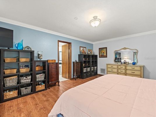 Bedroom, Interior, Wood Texture Flooring
