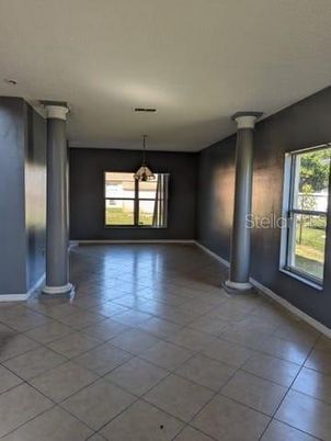 Chandelier, Empty room, Interior, Pendant Lights