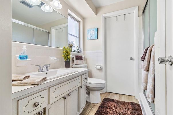 Bathroom, Interior, Wood Texture Flooring
