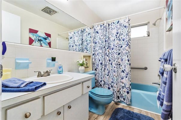 Bathroom, Interior, Wood Texture Flooring