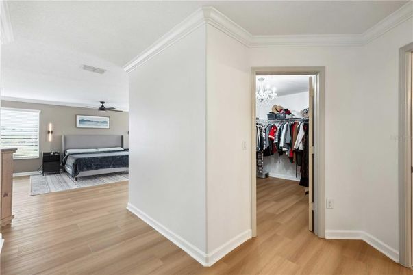 Bedroom, Interior, Walk-in Closets, Wood Texture Flooring
