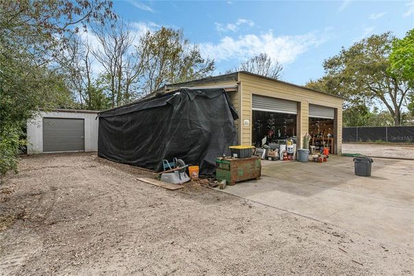 Backyard, Detached Garage, Exterior
