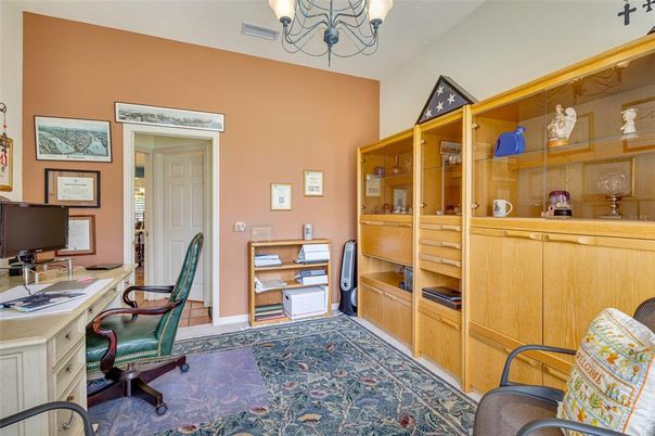 Chandelier, Home Office, Interior