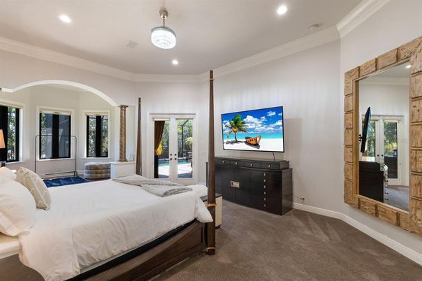 Bedroom, Interior, Pendant Lights, Recessed Lighting