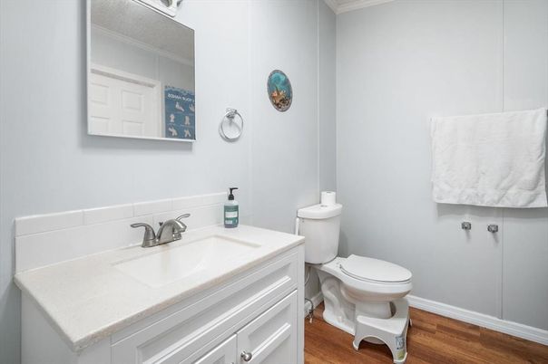 Bathroom, Interior, Wood Texture Flooring