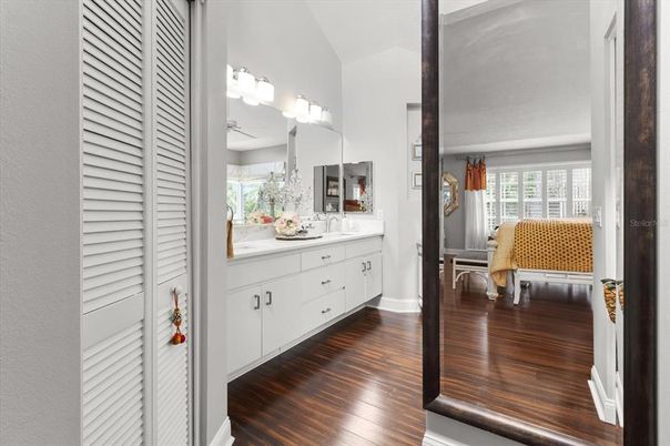 Bathroom, Interior, Wood Texture Flooring