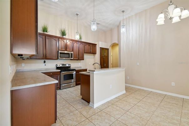 Interior, Kitchen, Pendant Lights, Stainless Steel Appliances