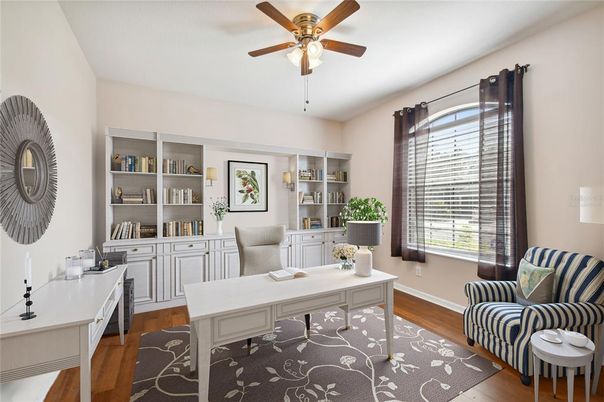 Home Office, Interior, Wood Texture Flooring