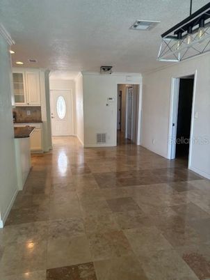 Empty room, Interior, Kitchen, Recessed Lighting