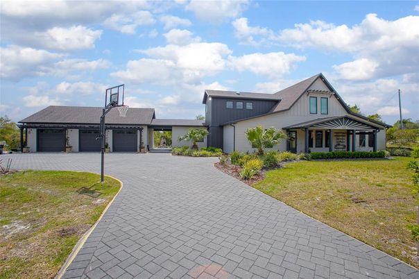 Attached, Backyard, Exterior, Facade, Farmhouse