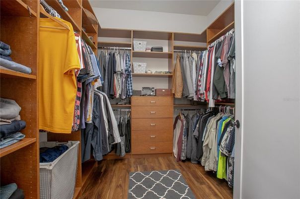 Interior, Walk-in Closets, Wood Texture Flooring