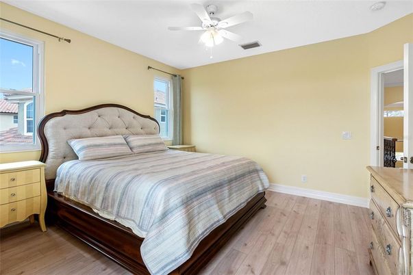 Bedroom, Interior, Wood Texture Flooring
