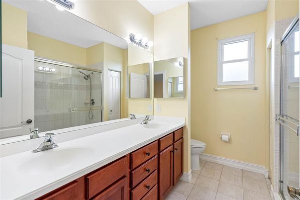 Bathroom, Dual Sink Vanities, Glass Shower, Interior
