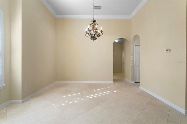 Chandelier, Empty room, Interior