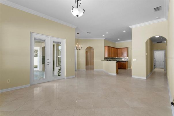 Chandelier, Interior, Kitchen, Recessed Lighting