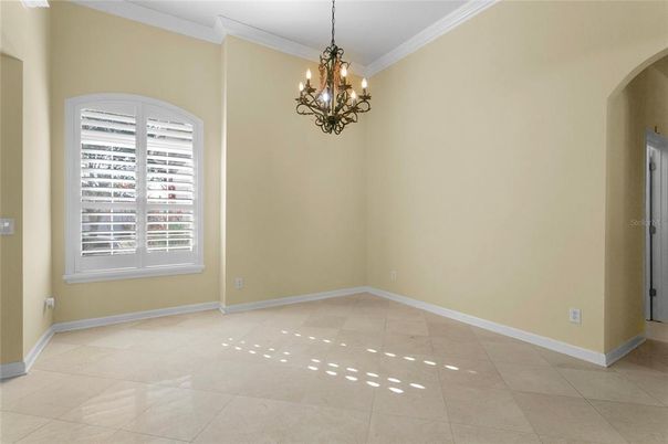 Chandelier, Empty room, Interior