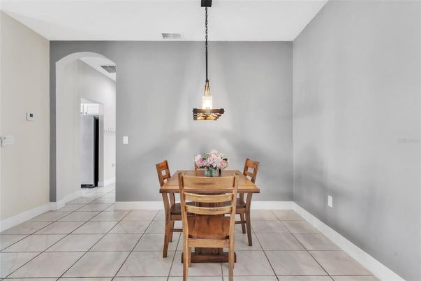 Dining room, Interior, Pendant Lights