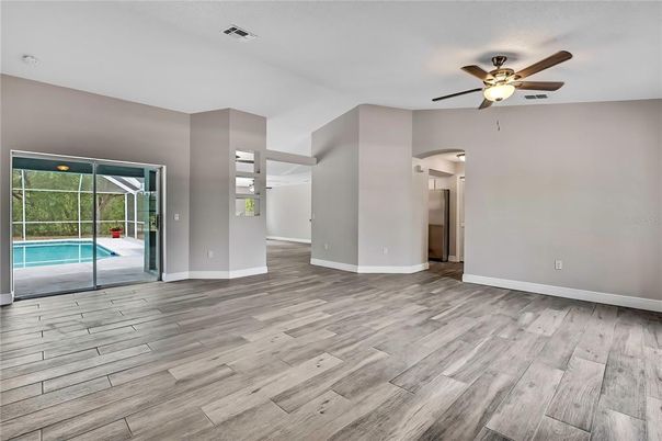 Empty room, Interior, Wood Texture Flooring